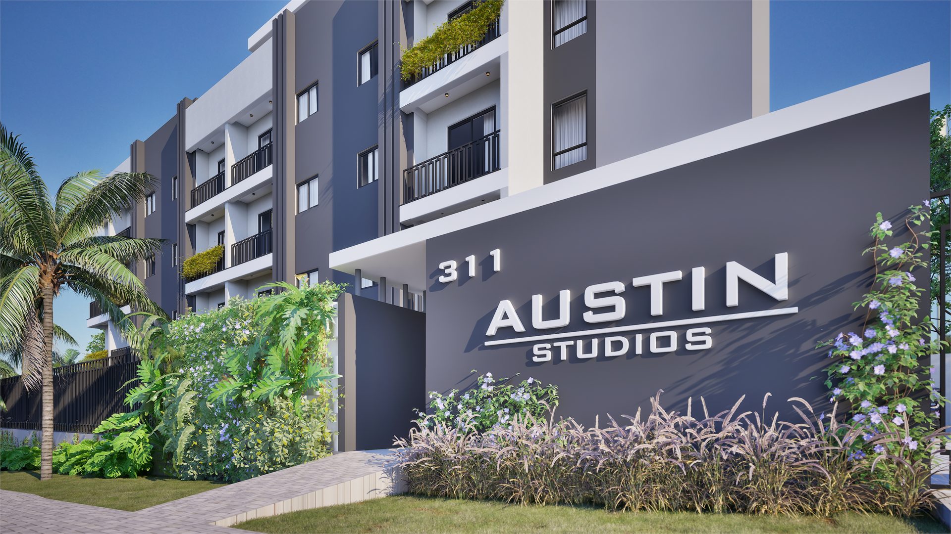 Fachada do Austin Studios em Curitiba